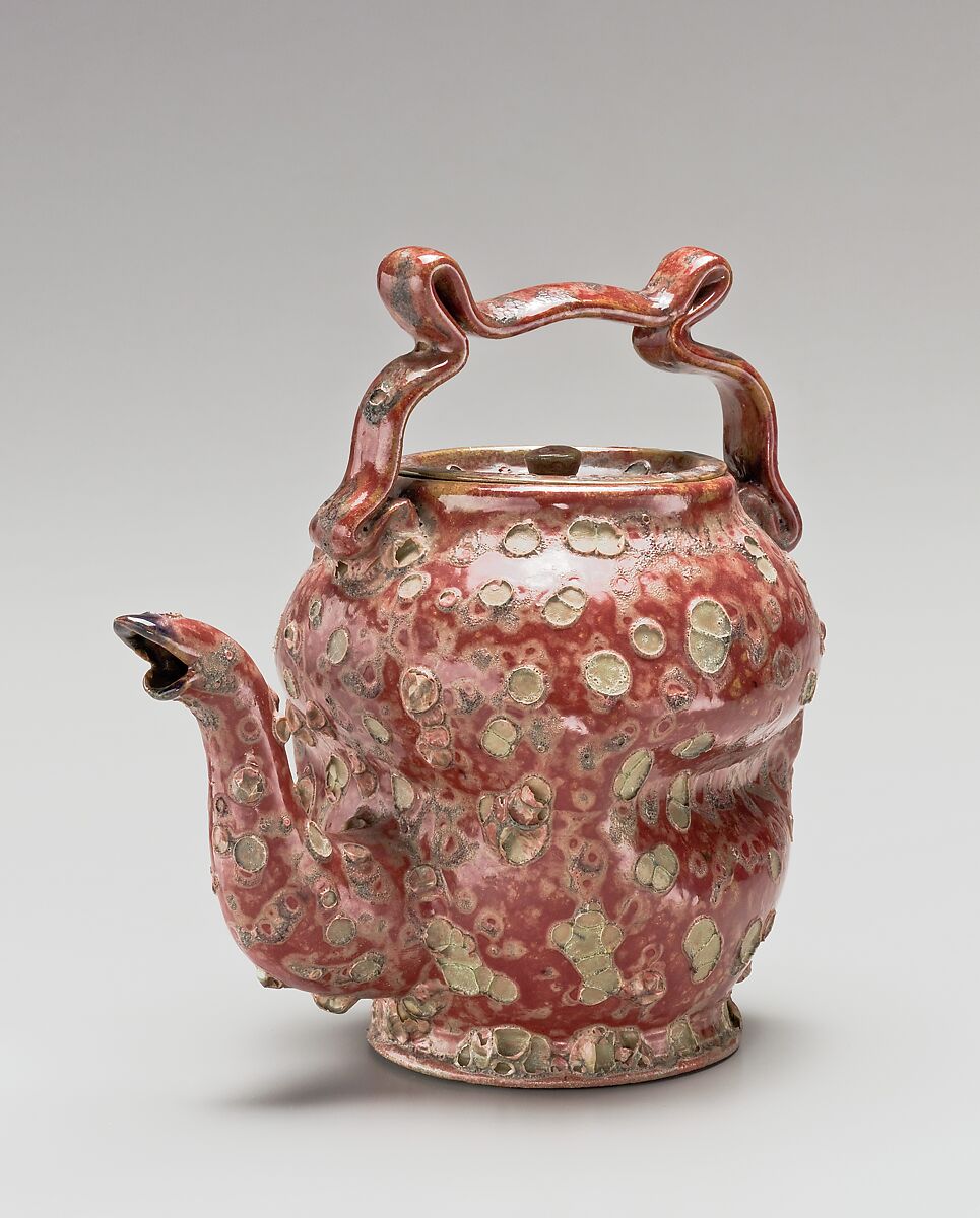 Teapot, George E. Ohr (American, Biloxi, Mississippi 1857–1918  Biloxi, Mississippi), Earthenware, American 