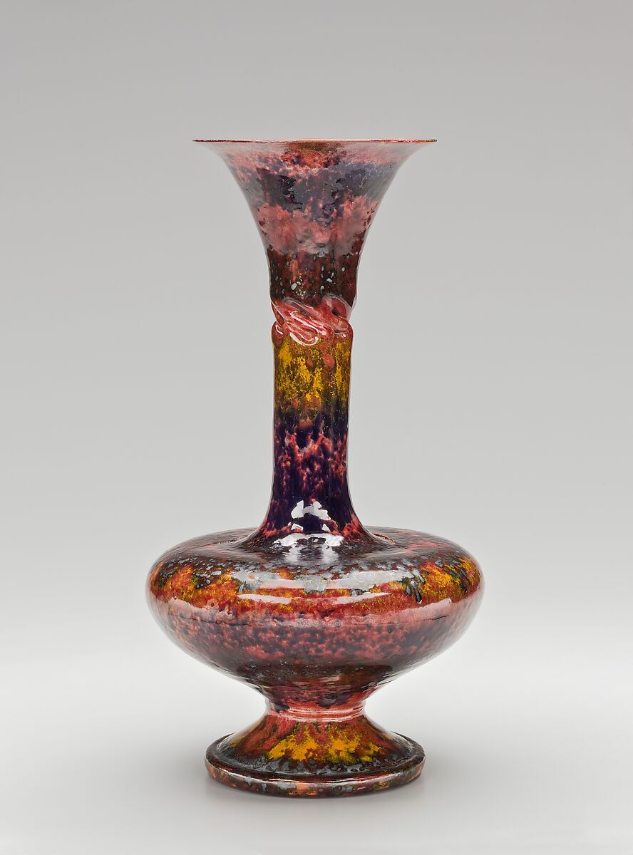 Vase, George E. Ohr (American, Biloxi, Mississippi 1857–1918  Biloxi, Mississippi), Earthenware, American 