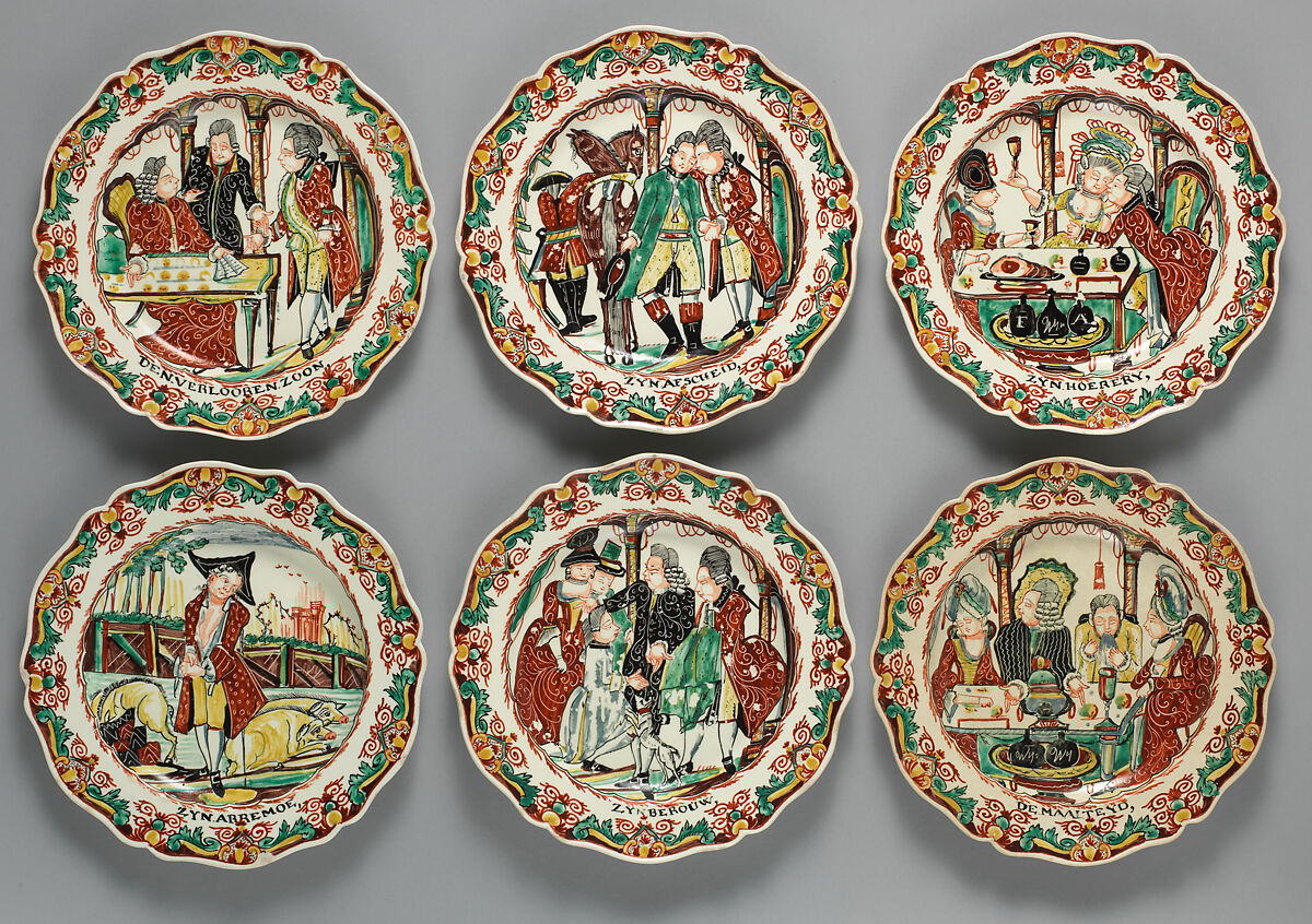 Plate (part of a set of six), John Turner (active 1762–86), Earthenware, British, Staffordshire