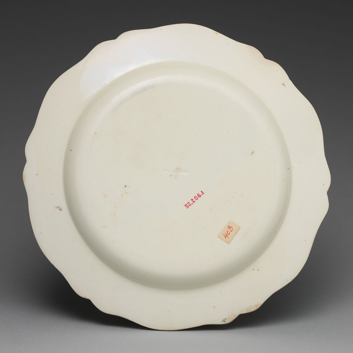 Plate (part of a set of six), John Turner (active 1762–86), Earthenware, British, Staffordshire