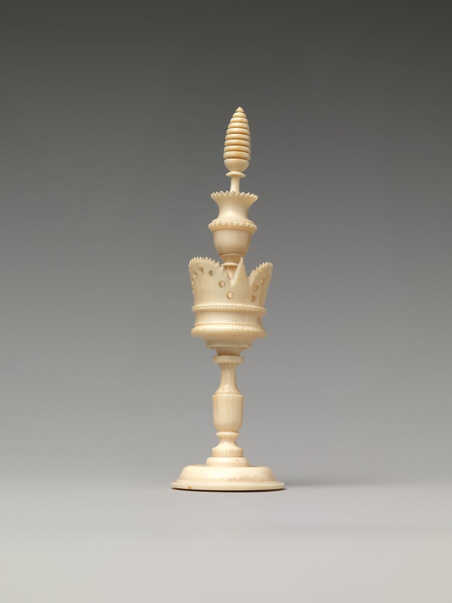 Chessmen (32), Ivory, ebony, German