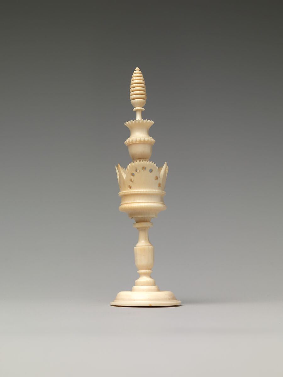 Chessmen (32), Ivory, ebony, German