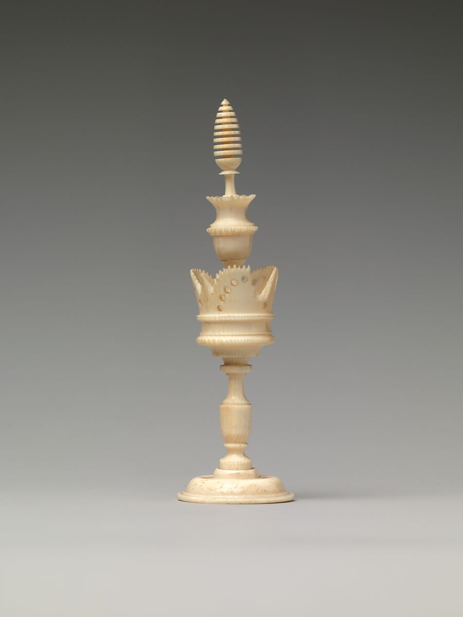 Chessmen (32), Ivory, ebony, German