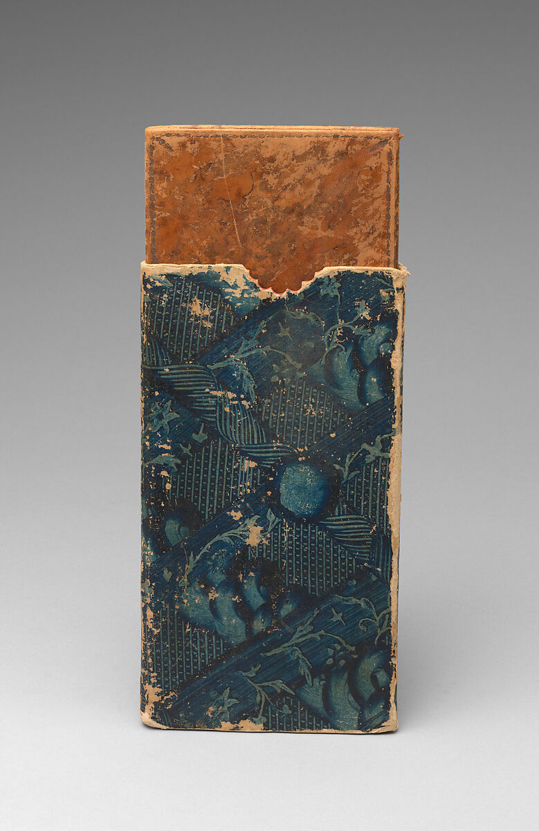 Chessmen (32) and board with case, Chessmen: porcelain; board: leather, parchment; case: leather, brass, German, Meissen