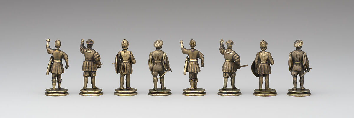 The Field of the Cloth of Gold Chessmen (32), Silver, silver-gilt, German