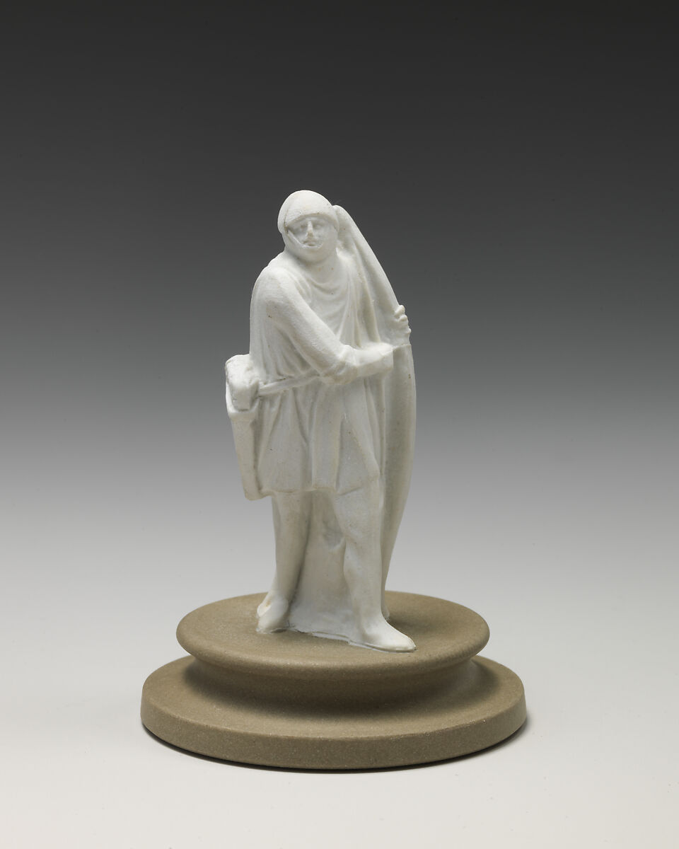 Chessmen (32), John Flaxman (British, York 1755–1826 London), Jasperware, British, Staffordshire