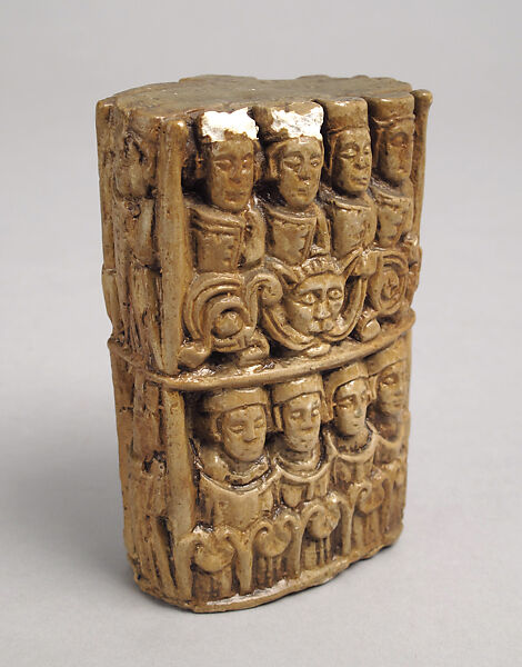 Chessman (King), Plaster, painted white, European