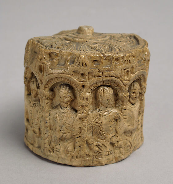 Chessman (King), Plaster, painted white, European