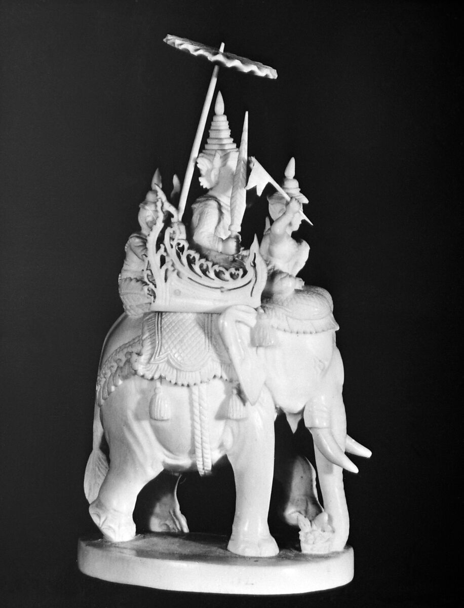 Chessman (King), Ivory, Burmese 