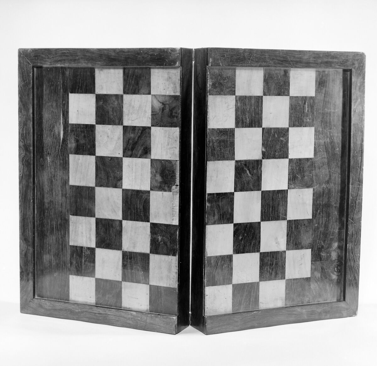 Chessboard, Wood, gilded brass, tortoiseshell, ivory, French 