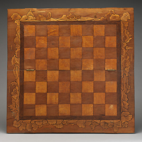 Battle of Waterloo chess set, Phyllis and Delphis Gardner (born 1890 and 1900 respectively), Wood, British, Maidenhead