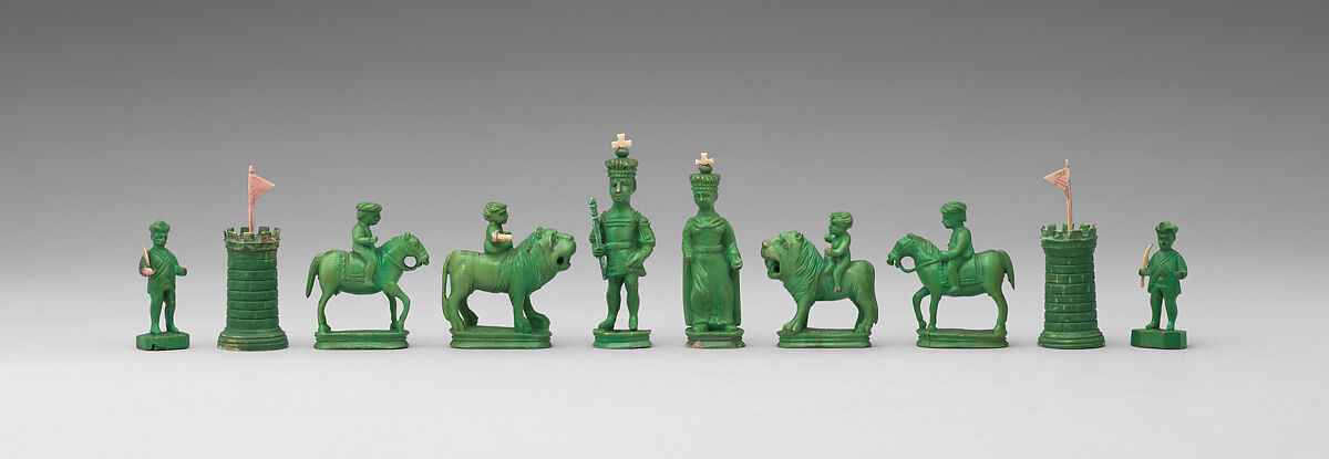 Chessmen (32), Ivory, Indian