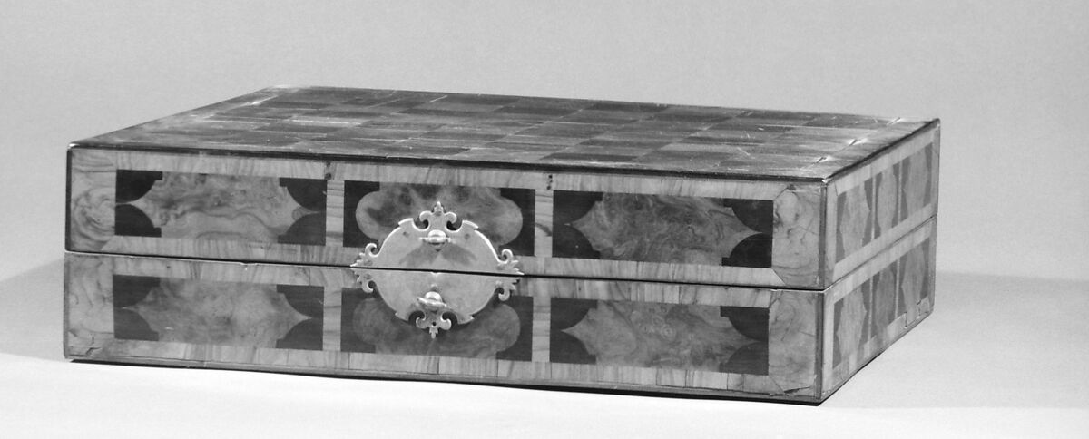 Box-board, Wood and brass, German 