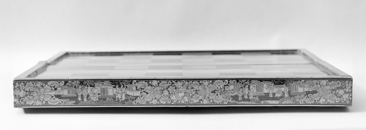Chessboard, Wood, lacquered, Chinese