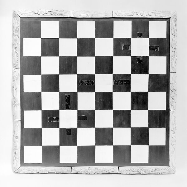 Chessboard, Wood, bone, possibly German 