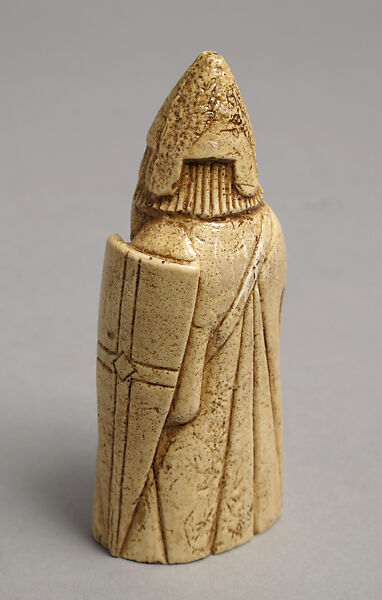 Chessman (Pawn or Rook), Plaster, painted white, European