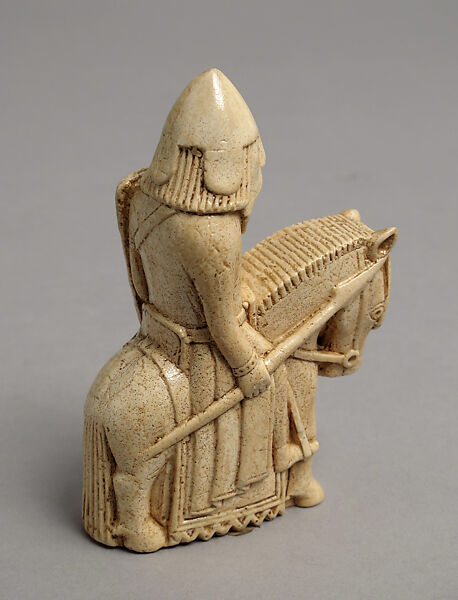 Chessman (Knight), Plaster, painted white, European