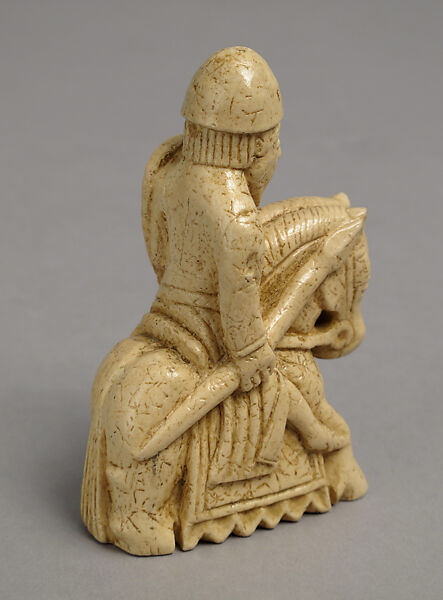Chessman (Knight), Plaster, painted white, European
