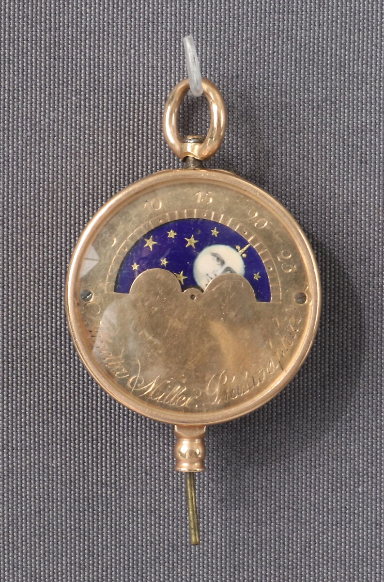 Calendar key for a watch, Watchmaker: Etienne Tavernier (French, 1756–1839), Gold and enamel, French, Paris