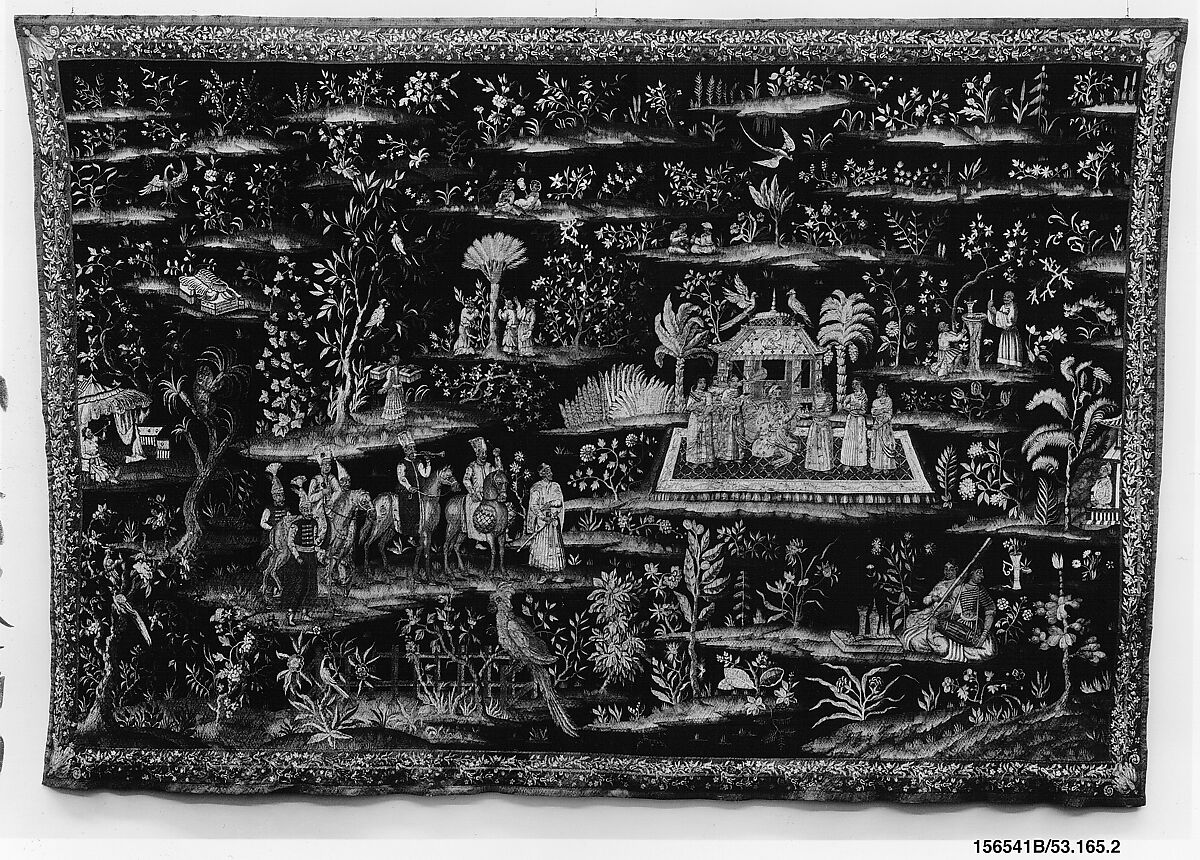 The Concert from a set of Tapestries "After the Indian Manner", Attributed to the workshop of John Vanderbank (Flemish, 1683–1717), Wool, silk (19-20 warps per inch, 7-8 per cm.), British, London