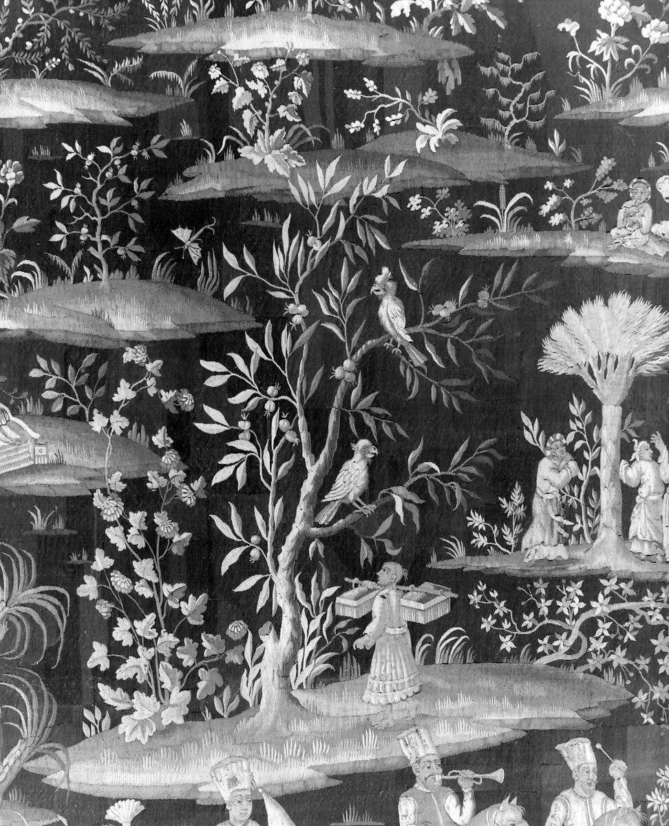 The Concert from a set of Tapestries "After the Indian Manner", Attributed to the workshop of John Vanderbank (Flemish, 1683–1717), Wool, silk (19-20 warps per inch, 7-8 per cm.), British, London