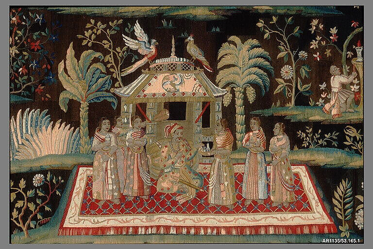 The Concert from a set of Tapestries "After the Indian Manner", Attributed to the workshop of John Vanderbank (Flemish, 1683–1717), Wool, silk (19-20 warps per inch, 7-8 per cm.), British, London