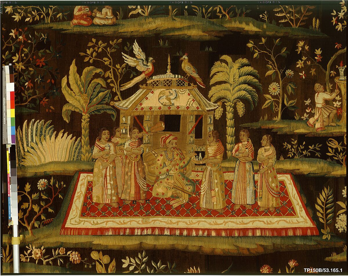 The Concert from a set of Tapestries "After the Indian Manner", Attributed to the workshop of John Vanderbank (Flemish, 1683–1717), Wool, silk (19-20 warps per inch, 7-8 per cm.), British, London