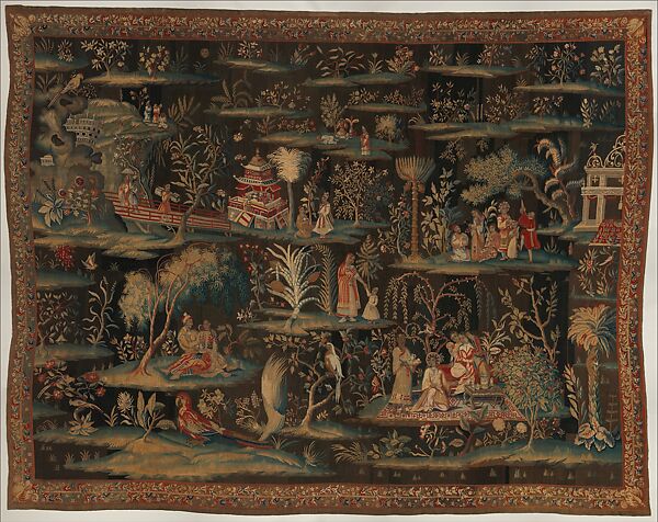 The Toilet of the Princess (from a pair of Indo-Chinese scenes)