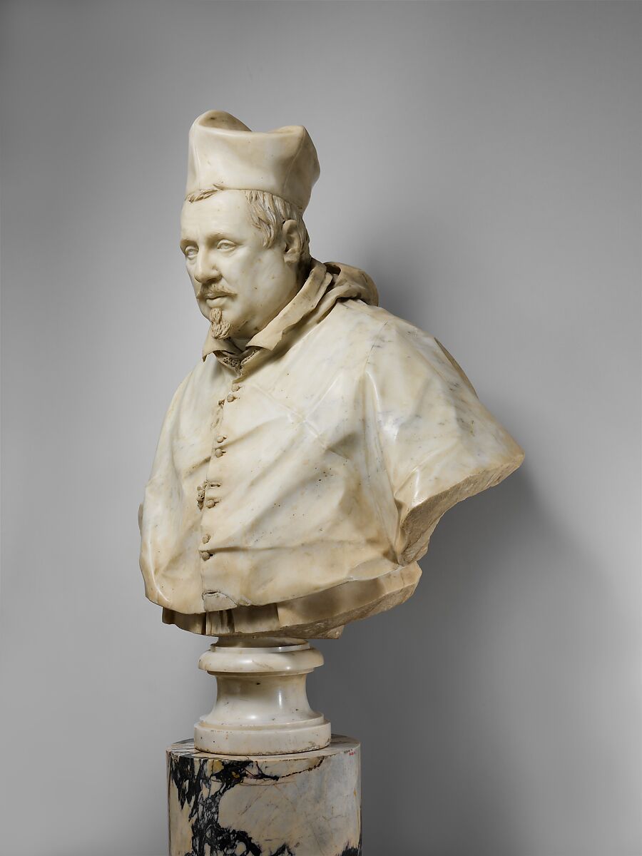 Cardinal Scipione Borghese (1577–1633), Giuliano Finelli (Italian, Carrara 1601–1653 Rome), Marble, Italian, Rome