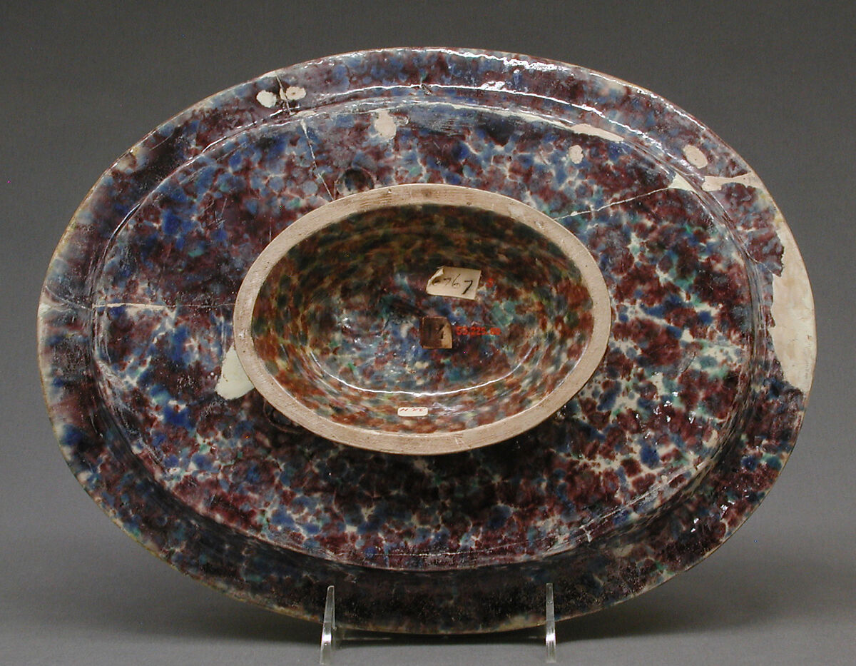 Dish with Pomona, Manner of Bernard Palissy (French, Agen, Lot-et-Garonne 1510–1590 Paris), Lead-glazed earthenware, French, Fontainebleau or Avon