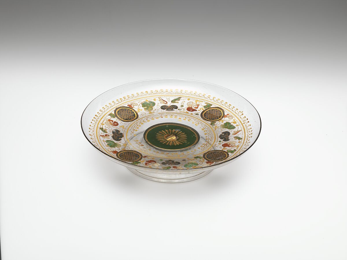 Tazza, Glass, Italian, Venice (Murano) 