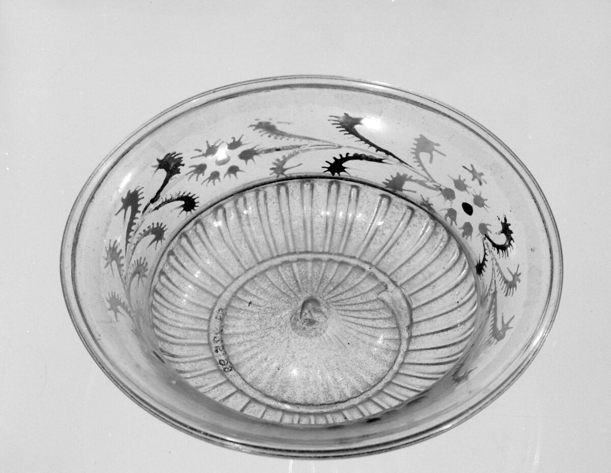 Bowl, Glass, enamelled, Italian, Venice (Murano) 