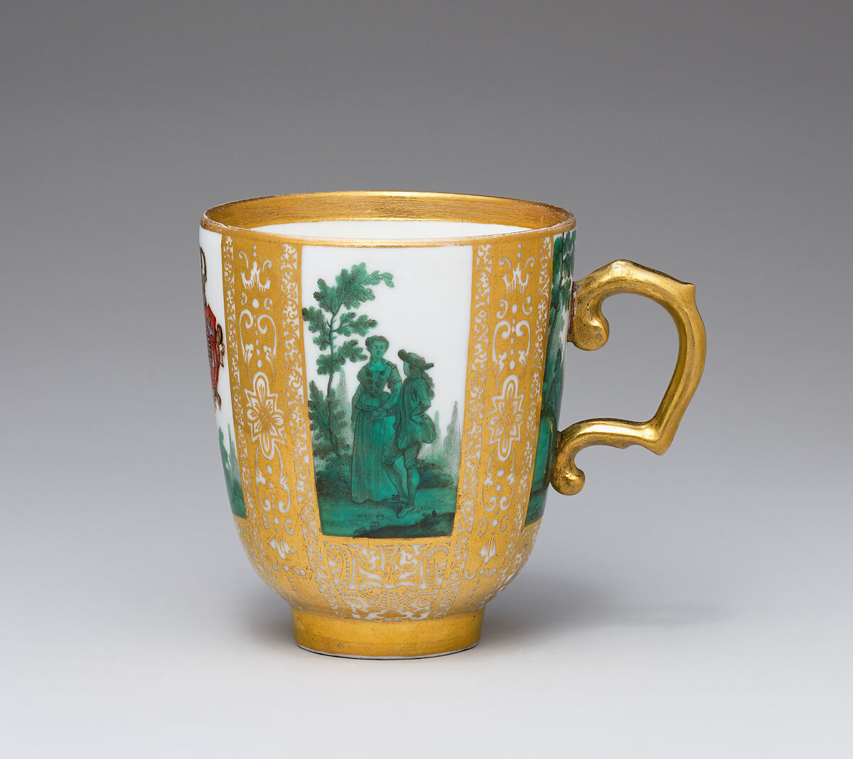 Cup with the Arms of Poland/Saxony and Naples/Sicily, Meissen Manufactory (German, 1710–present), Hard-paste porcelain, German, Meissen