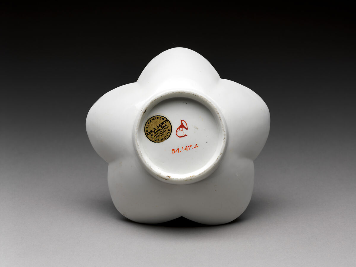 Cup and saucer with butterflies, Chantilly (French), Tin-glazed soft-paste porcelain painted with colored enamels, French, Chantilly