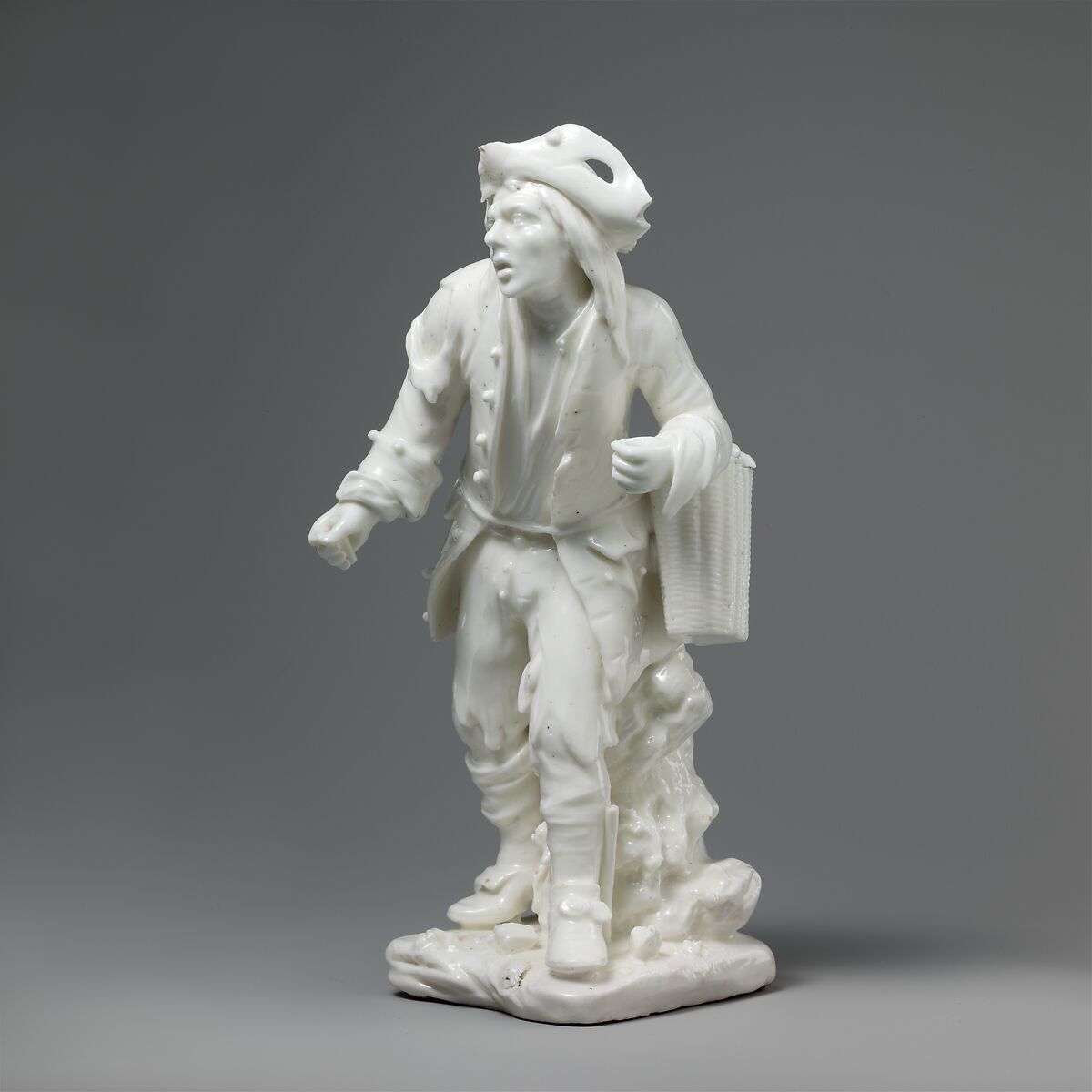 Street vendor, Mennecy, Soft-paste porcelain, French, Mennecy