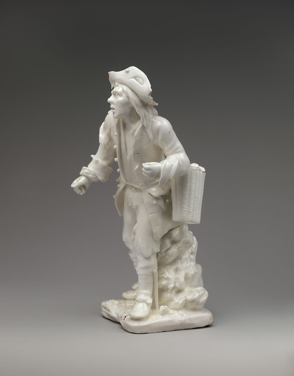 Street vendor, Mennecy, Soft-paste porcelain, French, Mennecy