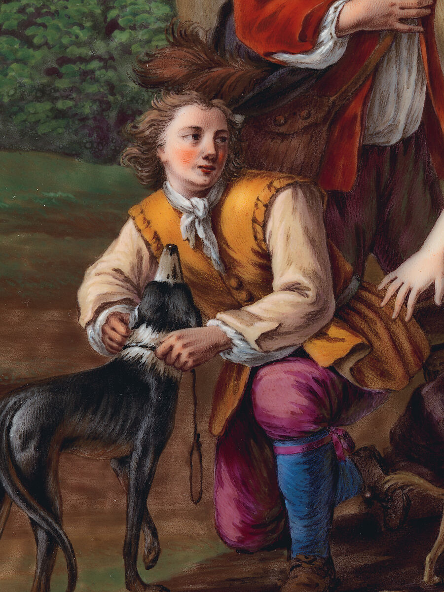 Plaque (tableau), Sèvres Manufactory (French, 1740–present), Soft-paste porcelain decorated in polychrome enamels, French, Sèvres