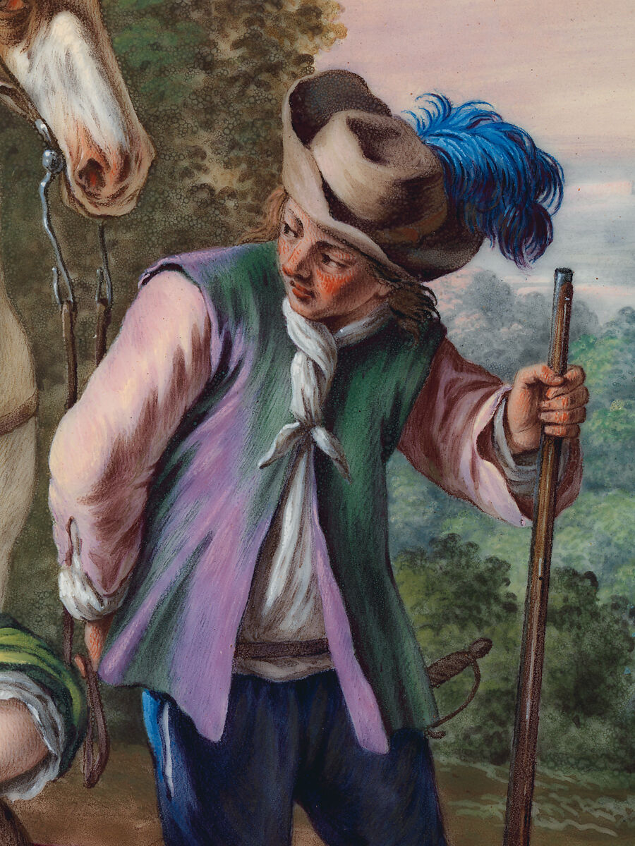 Plaque (tableau), Sèvres Manufactory (French, 1740–present), Soft-paste porcelain decorated in polychrome enamels, French, Sèvres