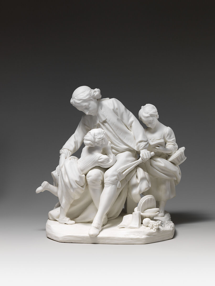 The Schoolmaster, Sèvres Manufactory (French, 1740–present), Soft-paste biscuit porcelain, French, Sèvres 