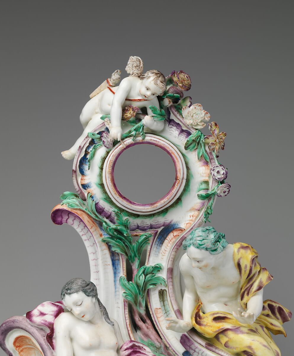 Watch stand, Possibly Tournai (Belgian, established ca. 1750), Soft-paste porcelain, possibly Belgian, Tournai