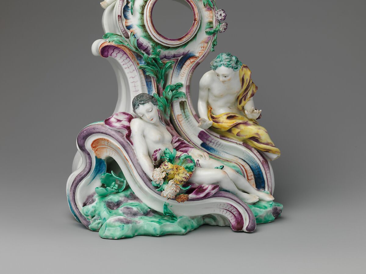 Watch stand, Possibly Tournai (Belgian, established ca. 1750), Soft-paste porcelain, possibly Belgian, Tournai