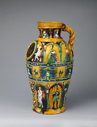Jug with portraits of Emperor Charles V (1500–1558) and Johann Friedrich the Magnanimous (1503–1554), elector of Saxony