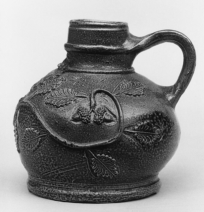 Bellarmine or Bartman jug, Workshop of Maximinen Strasse, Salt-glazed stoneware, German, Cologne