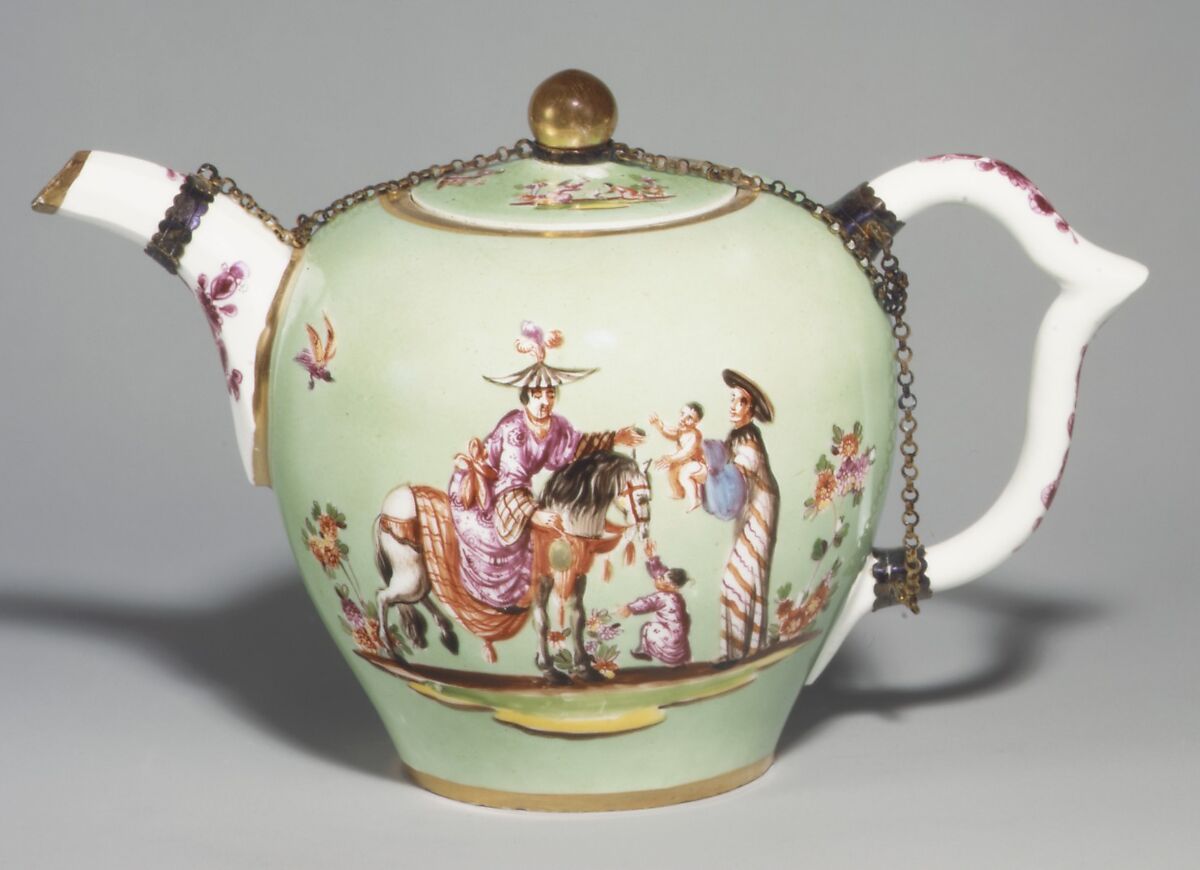 Teapot, Meissen Manufactory (German, 1710–present), Hard-paste porcelain, German, Meissen 