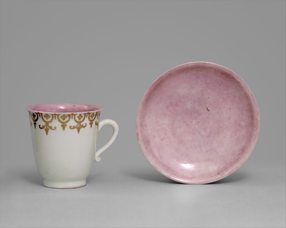 Cup and saucer, Meissen Manufactory (German, 1710–present), Hard-paste porcelain, German, Meissen 