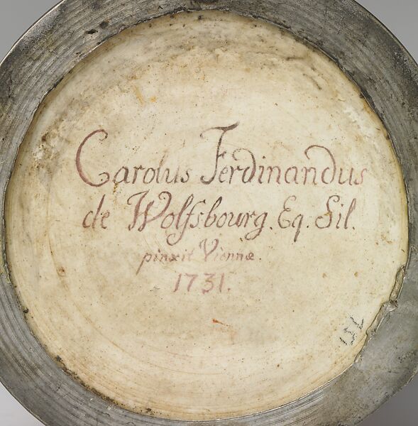 Tankard, Vienna, Hard-paste porcelain, pewter, Austrian, Vienna