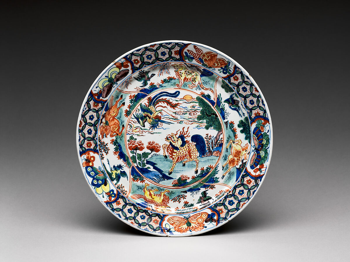 Plate, Roos Manufactory, Tin-glazed earthenware, Dutch, Delft 