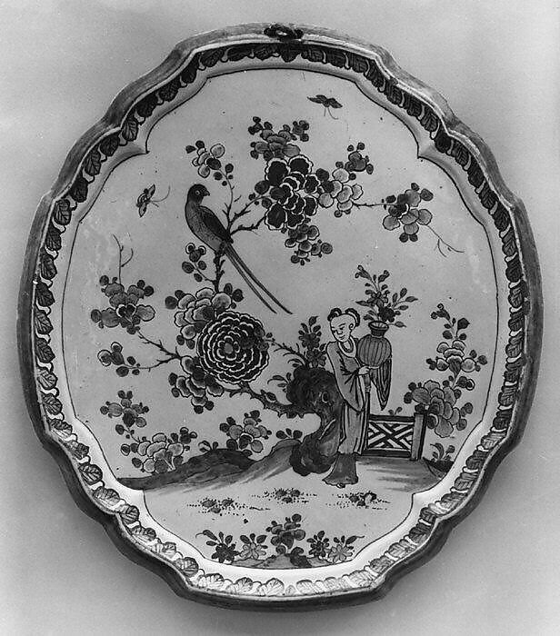 Plaque, Tin-glazed earthenware, Dutch, Delft 