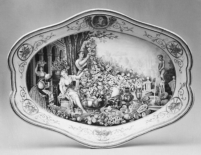Dish, Royal Porcelain Manufactory, Naples (Italian, 1759–1819), Soft-paste porcelain, Italian, Naples 