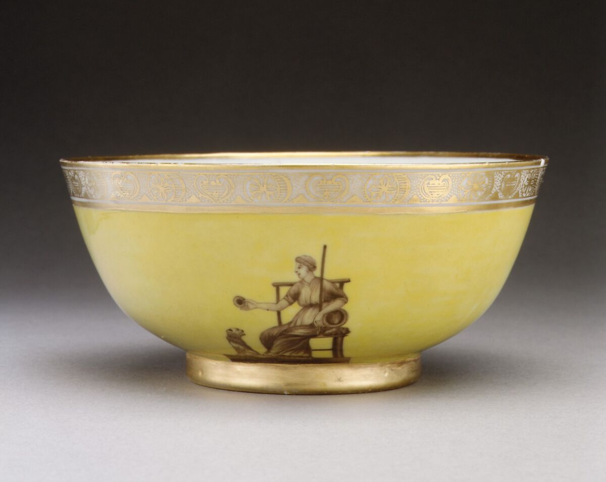 Bowl, Hard-paste porcelain, Chinese, for American market 